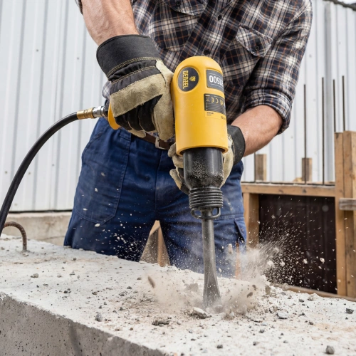 Пневматический молоток НР4500 + набор насадок, 113 л/мин, 4500 уд/мин Denzel по ценам производителя в Уфе с доставкой по всей России