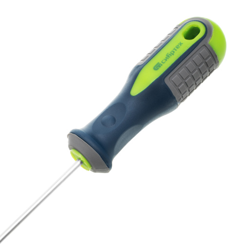 Отвертка, SL3 х 80 мм, CrV, трехкомпонентная рукоятка Сибртех по ценам производителя в Уфе с доставкой по всей России