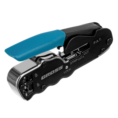 Клещи для обжима телефонных и компьютерных клемм RJ45, 8P и RJ11/12, 6P, компактный размер, CAT5 Gross по ценам производителя в Уфе с доставкой по всей России