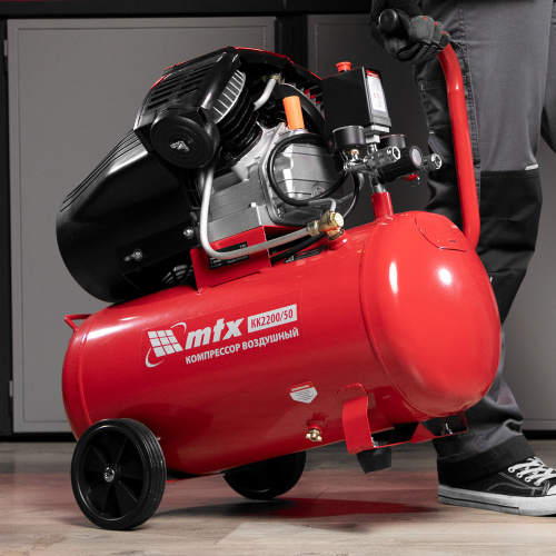 Компрессор воздушный КК-2200/50, 2,2 кВт, 350 л/мин, 50 л, прямой привод, масляный MTX по ценам производителя в Уфе с доставкой по всей России
