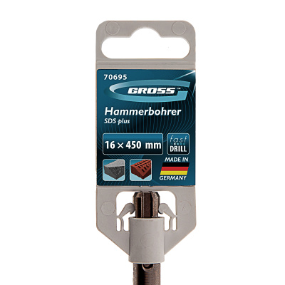 Бур по бетону Pro, 16 х 450 мм, SDS Plus Gross по ценам производителя в Уфе с доставкой по всей России
