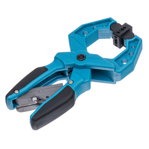 Струбцина клещеобразная 1-1/2, пластиковый корпус, храповой механизм жесткой фиксации, 38 мм Gross по ценам производителя в Уфе с доставкой по всей России