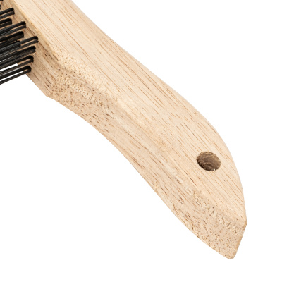 Щетка зачистная четырехрядная, закаленная прямая проволока с деревянной ручкой Сибртех по ценам производителя в Уфе с доставкой по всей России