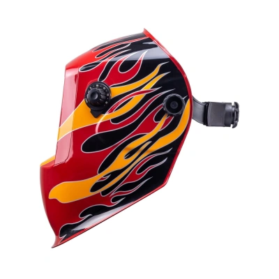 Маска сварщика КОРУНД-2 "огонь" (ф-р 7100V, пр-во FoxWeld/КНР),без коробки по ценам производителя в Уфе с доставкой по всей России