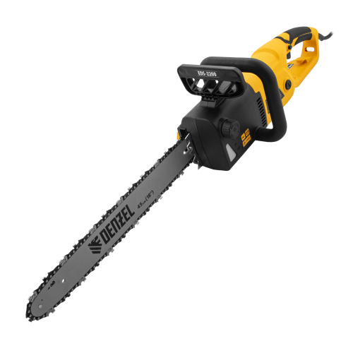 Пила цепная электрическая EDS-2200, 2.2 кВт,продольная, шина 45 см, шаг 3/8, паз 1.3 мм, 62 звена Denzel по ценам производителя в Уфе с доставкой по всей России