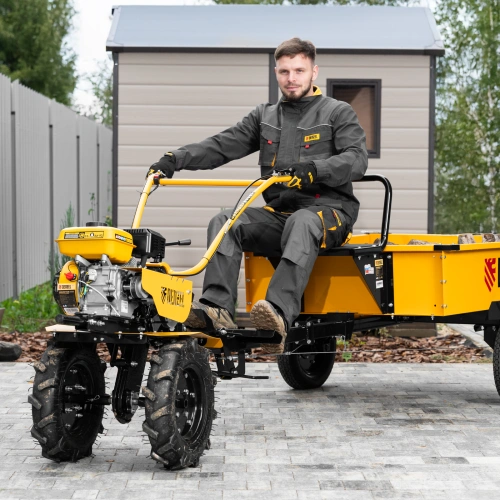 Мотоблок DPT-270S, 7 л.с., ремен.сцеп, фрез 3х4, ШОМ, передачи 2В/1Н Denzel по ценам производителя в Уфе с доставкой по всей России