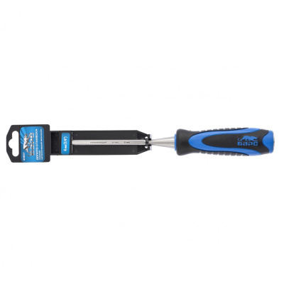 Долото-стамеска, плоская, 6 мм, двухкомпонентная рукоятка, металлический затыльник Барс по ценам производителя в Уфе с доставкой по всей России