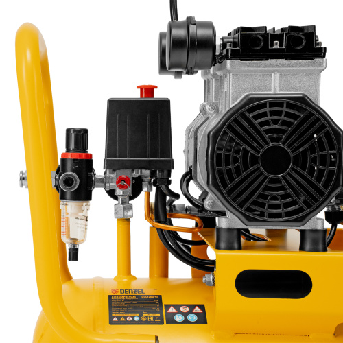 Компрессор безмасляный, малошумный DLS 2200/50, 2200 Вт, 2x1100, 50 л, 380 л/мин Denzel по ценам производителя в Уфе с доставкой по всей России