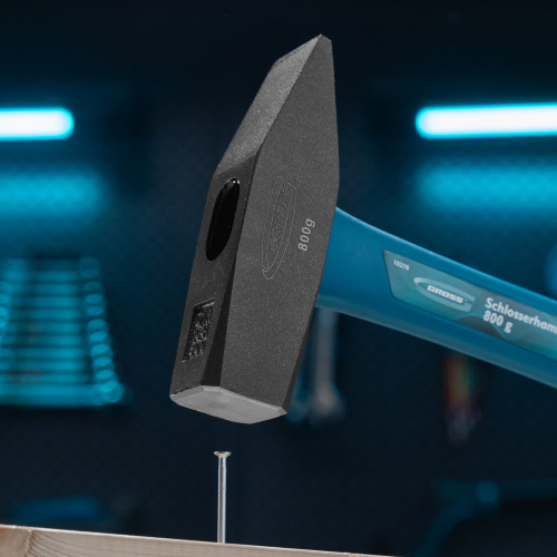 Молоток слесарный, 800 г, квадратный боек, фибергласовая обрезиненная рукоятка Gross по ценам производителя в Уфе с доставкой по всей России