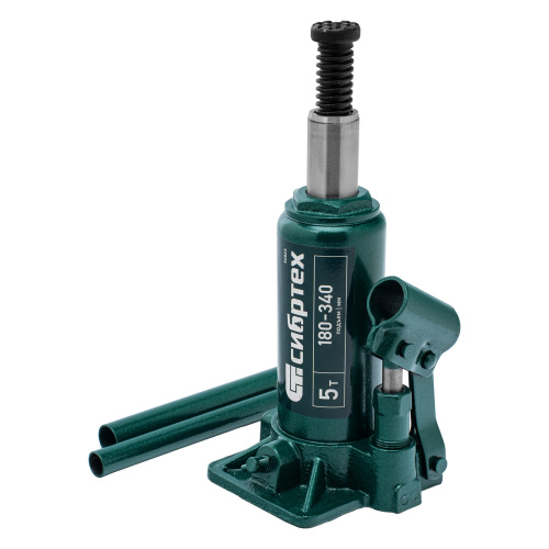 Домкрат гидравлический бутылочный, 5 т, 180-340 мм Сибртех по ценам производителя в Уфе с доставкой по всей России