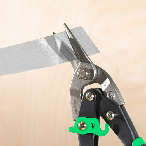 Ножницы по металлу "Piranha", 250 мм, прямой и правый рез, сталь СrMo, двухкомпонентные рукоятки Gross по ценам производителя в Уфе с доставкой по всей России