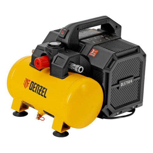 Компрессор  DLS750/6 безмасляный малошумный 750 Вт, 140 л/мин,ресивер 6 л Denzel по ценам производителя в Уфе с доставкой по всей России
