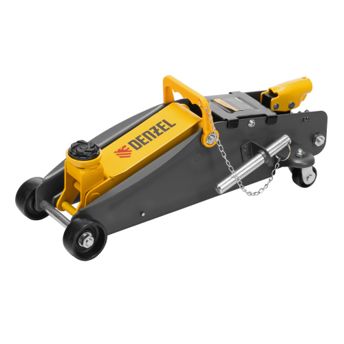Домкрат гидравлический подкатной с фиксатором, 2,8 т, 135-385 мм Denzel по ценам производителя в Уфе с доставкой по всей России
