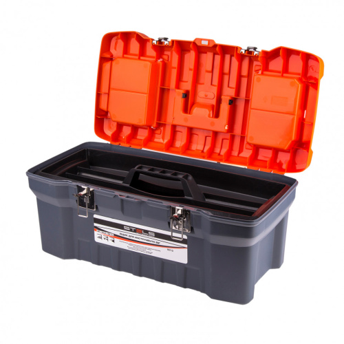 Ящик для инструмента с металлическими замками 22", 28 х 23 см, 5 х 56 см Stels по ценам производителя в Уфе с доставкой по всей России