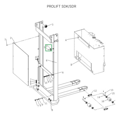 Датчик каретки вил для штабелеров SDR/SDK с FFL по ценам производителя в Уфе с доставкой по всей России