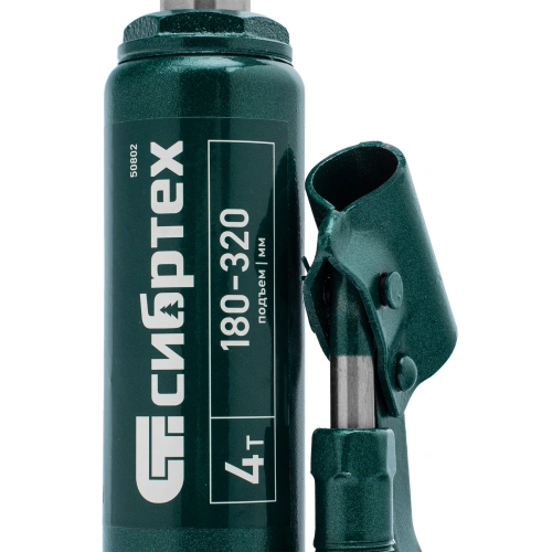 Домкрат гидравлический бутылочный, 4 т, 180-320 мм Сибртех по ценам производителя в Уфе с доставкой по всей России