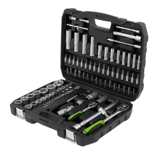 Набор инструмента, 1/2", 1/4", пластиковый кейс,94 предмета Сибртех по ценам производителя в Уфе с доставкой по всей России