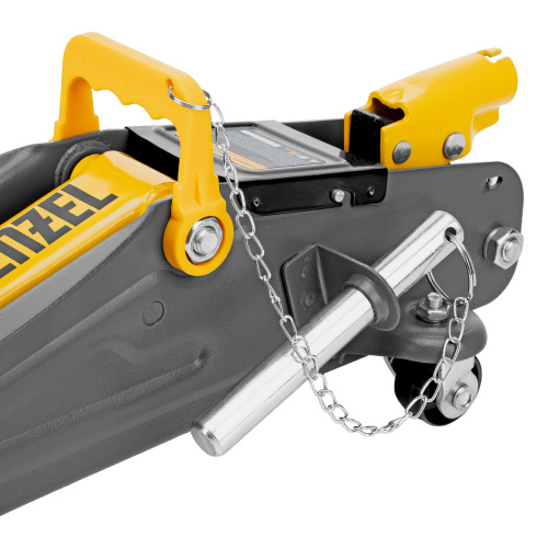 Домкрат гидравлический подкатной с фиксатором, 2 т, 130-330 мм, в кейсе Denzel по ценам производителя в Уфе с доставкой по всей России