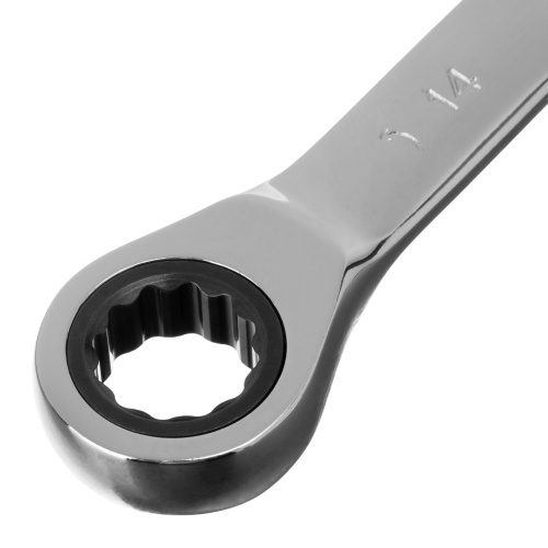 Ключ накидной трещоточный, 14 х 15 мм, CrV, зеркальный хром Matrix Professional по ценам производителя в Уфе с доставкой по всей России