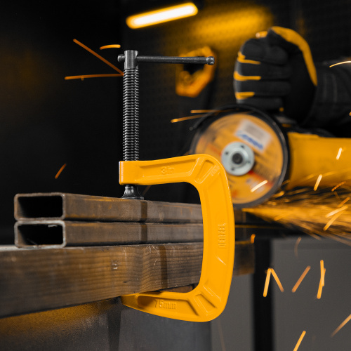 Струбцина G-образная, усиленная, 75 мм Denzel по ценам производителя в Уфе с доставкой по всей России