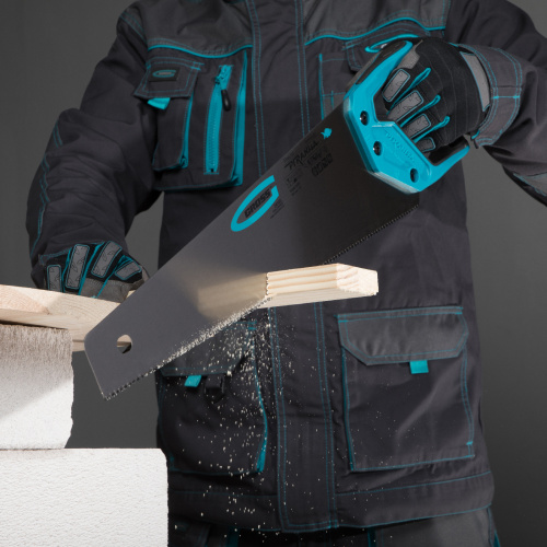 Ножовка по дереву "Piranha", 450 мм, 11-12 TPI, зуб-3D, каленый зуб, двухкомпонентная рукоятка Gross по ценам производителя в Уфе с доставкой по всей России