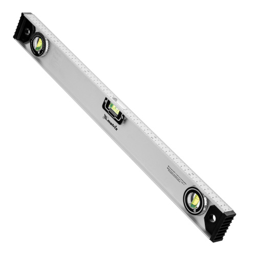 Уровень алюминиевый "Рельс", 600 мм, 3 глазка (1 поворотный) Matrix по ценам производителя в Уфе с доставкой по всей России