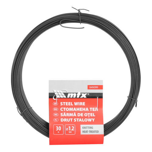 Проволока стальная 30 м, вязальная, термообработанная 1.2 мм Сибртех по ценам производителя в Уфе с доставкой по всей России