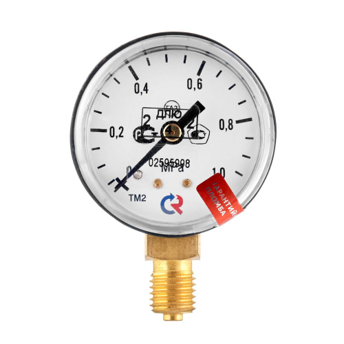 Манометр с поверкой 1,0 МПа, углекислый газ по ценам производителя в Уфе с доставкой по всей России