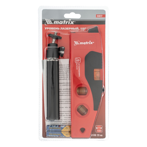 Лазерный уровень, 180 мм, 220 мм штатив, 4 глазка Matrix по ценам производителя в Уфе с доставкой по всей России