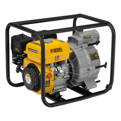 Мотопомпа бензиновая для грязной воды PX-80D7, 7 л.с., 3", 1300 л/мин, глуб 8 м,напор 30 м Denzel по ценам производителя в Уфе с доставкой по всей России