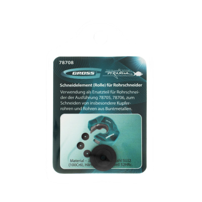 Режущий элемент, ролик трубореза для артиколов 78705, 78706, 4.5 х 3 х 16 мм, для резки труб из цветных металлов Gross по ценам производителя в Уфе с доставкой по всей России