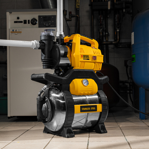 Насосная станция PSХ950X, Х-Pro, 950 Вт, 3300 л/ч, ресивер 24 л, подъем 38 м, нержавейка Denzel по ценам производителя в Уфе с доставкой по всей России