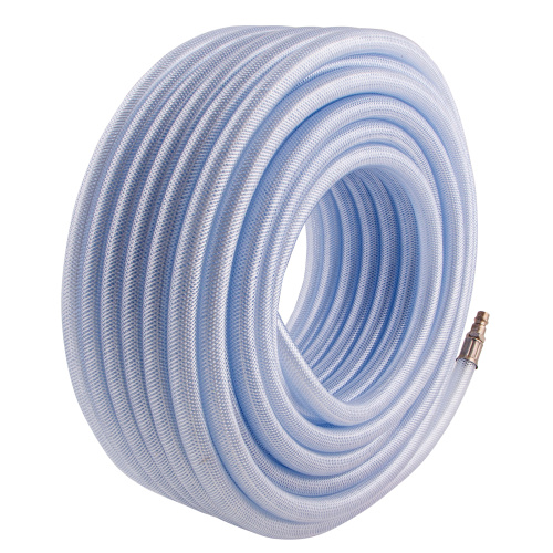 Шланг пневматический ПВХ, 10 x 16 мм, 18 бар, армированный, прозрачный, быстросъемное соединение, 30 м Stels по ценам производителя в Уфе с доставкой по всей России