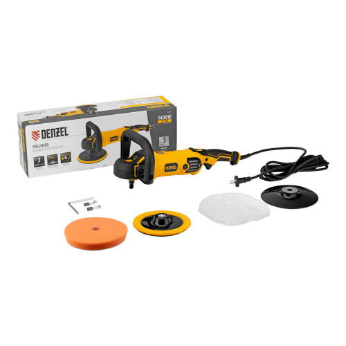 Машина полировальная CP-180, 1400 Вт, 180 мм, 0-3000 об/мин Denzel по ценам производителя в Уфе с доставкой по всей России