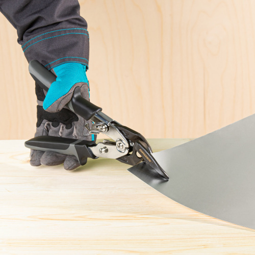 Ножницы по металлу "Piranha", усиленные, 255 мм, прямой и левый рез, сталь СrMo, двухкомпонентные рукоятки Gross по ценам производителя в Уфе с доставкой по всей России