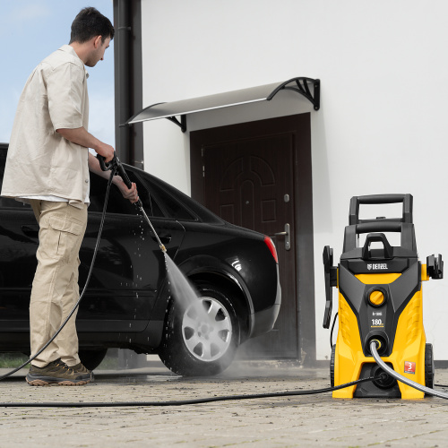 Моечная машина высокого давления R-180i, 2400 Вт, 180 бар, 7.5 л/мин, асинхронный двигатель Denzel по ценам производителя в Уфе с доставкой по всей России