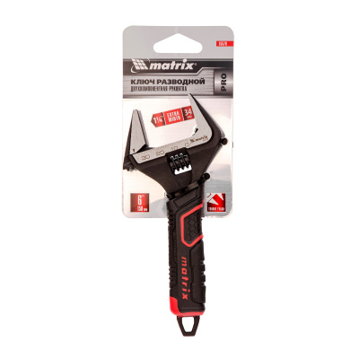 Ключ разводной, тонкие губки, фосфатированный, двухкомпонентная рукоятка, 150 мм, PRO Matrix по ценам производителя в Уфе с доставкой по всей России