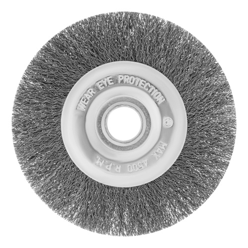 Щетка для УШМ, 150 мм, посадка 22.2 мм, плоская, витая проволока Сибртех по ценам производителя в Уфе с доставкой по всей России