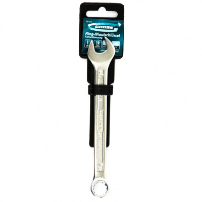 Ключ комбинированный 12 мм, CrV, холодный штамп Gross по ценам производителя в Уфе с доставкой по всей России