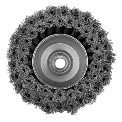 Щетка для УШМ, 125 мм, М14, "чашка", двухрядная, крученая проволока 0.5 мм Matrix по ценам производителя в Уфе с доставкой по всей России