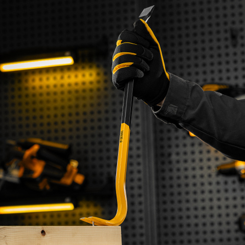 Лом-гвоздодер, 450 мм, шестигранный 16 мм, окрашенный, сталь 65 Denzel по ценам производителя в Уфе с доставкой по всей России