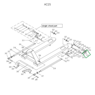Соединительная пластина подвильных роликов гидравлических тележек AC25 по ценам производителя в Уфе с доставкой по всей России