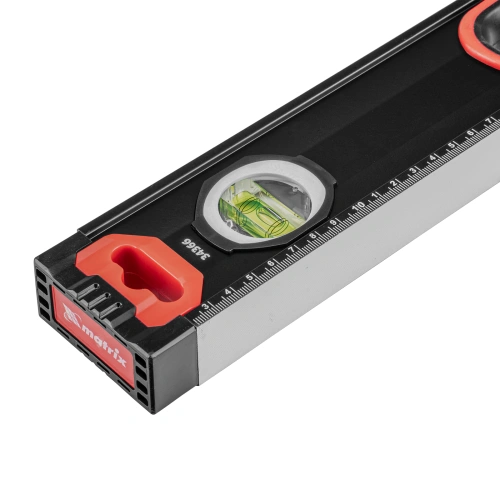 Уровень алюминиевый, усиленный, фрезерованный, 3 глазка, двухкомпонентные рукоятки, 2000 мм Matrix по ценам производителя в Уфе с доставкой по всей России