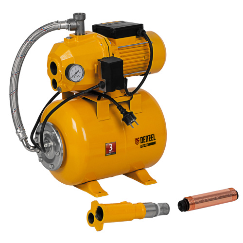 Насосная станция эжекторная PSD800C, 800 Вт, 2400 л/ч, ресивер 24 л, всасывание 20 м Denzel по ценам производителя в Уфе с доставкой по всей России