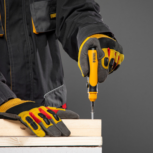 Отвертка реверсивная, механизм SmartPush mini 11 шт, CrMo Denzel по ценам производителя в Уфе с доставкой по всей России