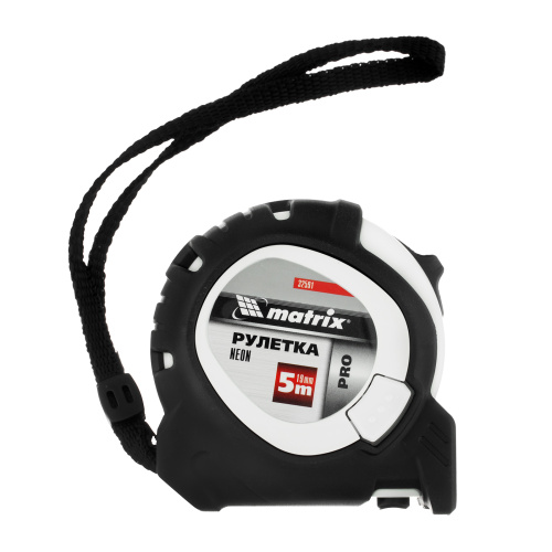 Рулетка Neon,5 м x 19 мм,обрезиненный корпус,3 фиксации,Pro Matrix по ценам производителя в Уфе с доставкой по всей России