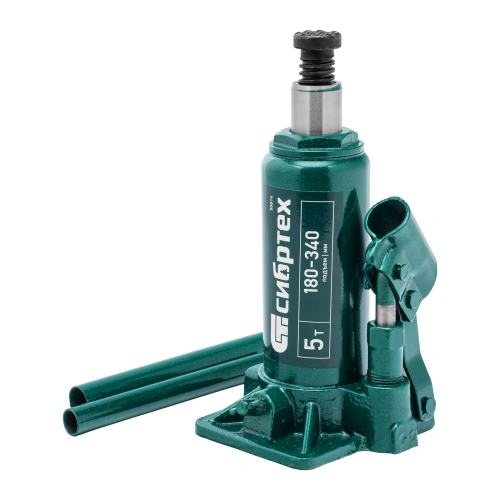 Домкрат гидравлический бутылочный, 5 т, 180-340 мм, в пласт. кейсе Сибртех по ценам производителя в Уфе с доставкой по всей России