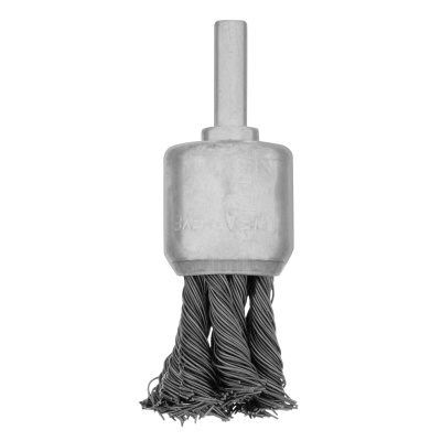 Щетка для дрели, 25 мм, "чашка" со шпилькой, крученая металлическая проволока Matrix по ценам производителя в Уфе с доставкой по всей России