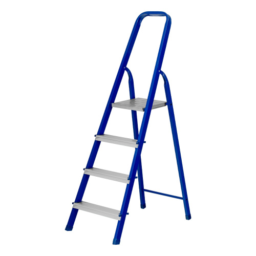 Стремянка, 4 ступени, стальной профиль, алюминиевые ступени Сибртех по ценам производителя в Уфе с доставкой по всей России