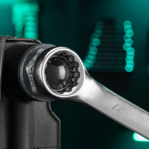 Ключ комбинированный, 27 мм, CrV, матовый хром Stels по ценам производителя в Уфе с доставкой по всей России